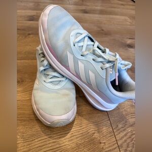 Adidas Fortarun Sports Girl's Shoes Size 6 White Multi-colored Pastels